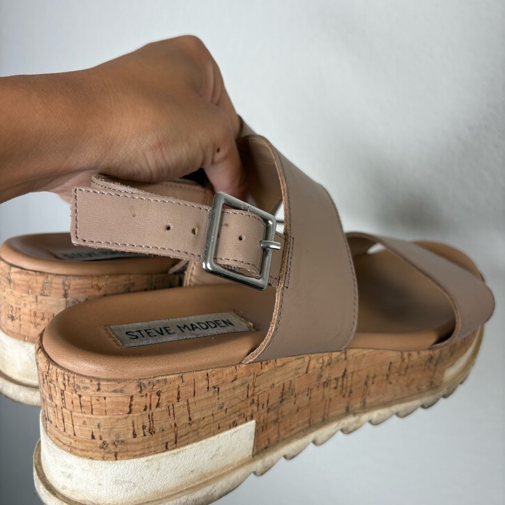 Steve Madden Brenda Tan Sandals - Picture 9 of 10